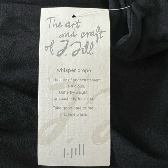 J.Jill Whisper Crepe Black Maxi Dress Size 8 NWT $129.00 - Picture 15 of 17